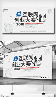 互聯(lián)網(wǎng)創(chuàng  )新創(chuàng  )業(yè)大賽展板