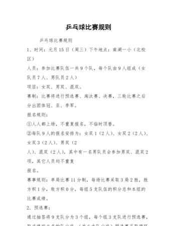 乒乓球的發(fā)球基本規則