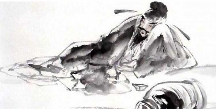 且樂(lè )生前一杯酒 何須身后千載名