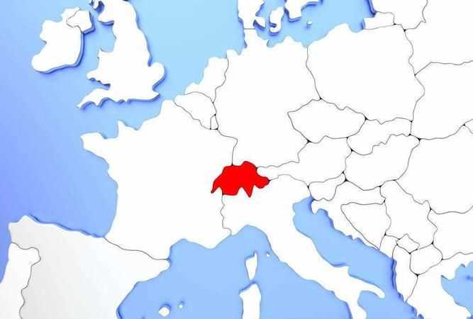 瑞士位于歐洲什么位置