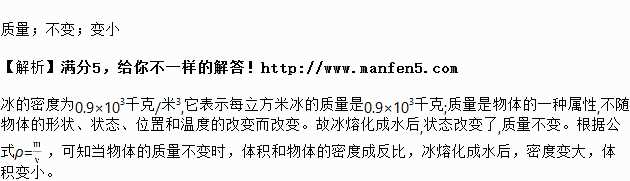 冰的密度和水的密度哪個(gè)更大