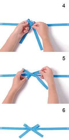 禮帶的結怎么打,包裝盒絲帶蝴蝶結的打法圖2