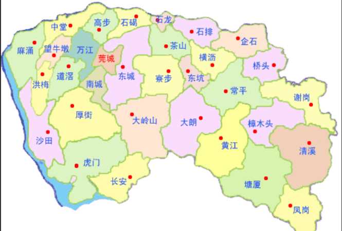 東莞有哪幾個(gè)鎮