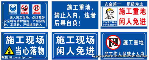 安全知識標識圖