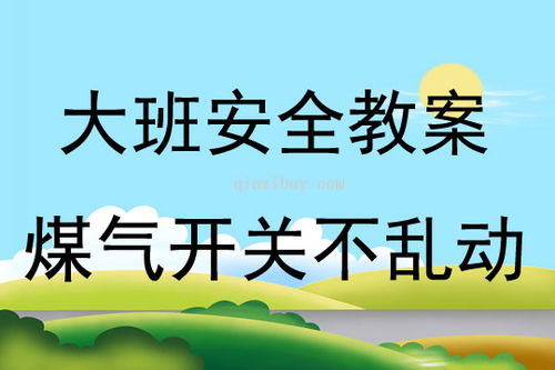 幼兒消防安全的知識演練教案