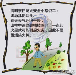 清明掃墓森林防火安全知識