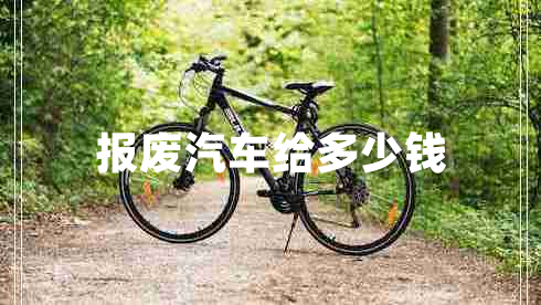 報廢汽車(chē)給多少錢(qián)