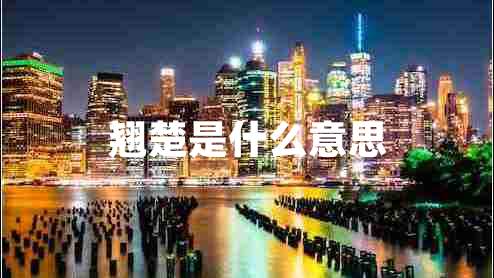 翹楚是什么意思