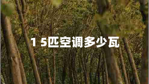 1 5匹空調多少瓦