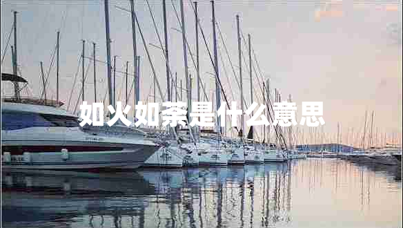 如火如荼是什么意思