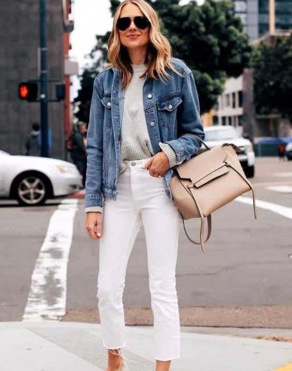 牛仔外套搭配什么褲子