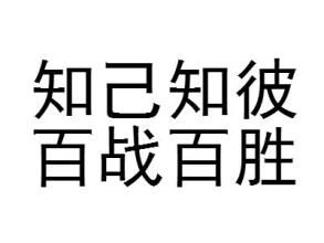 百戰百勝,典故