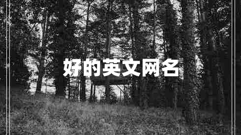 好的英文網(wǎng)名 好的英文網(wǎng)名