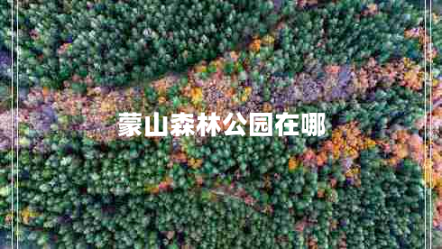蒙山森林公園在哪