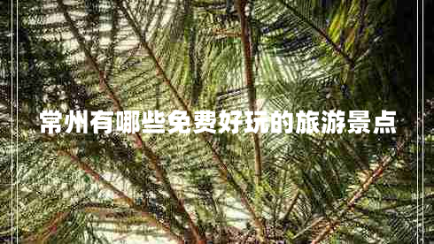 常州有哪些免費好玩的旅游景點(diǎn)