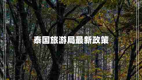 泰國旅游局最新政策