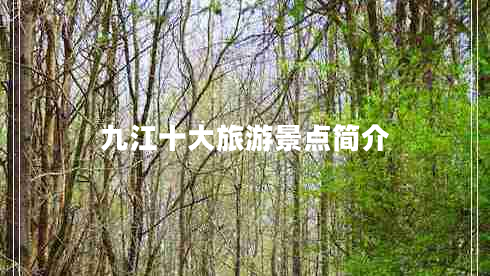 九江十大旅游景點(diǎn)簡(jiǎn)介