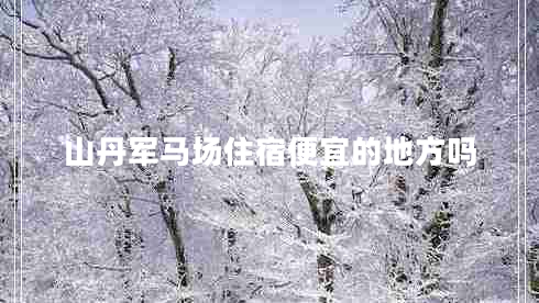 山丹軍馬場(chǎng)住宿便宜的地方嗎