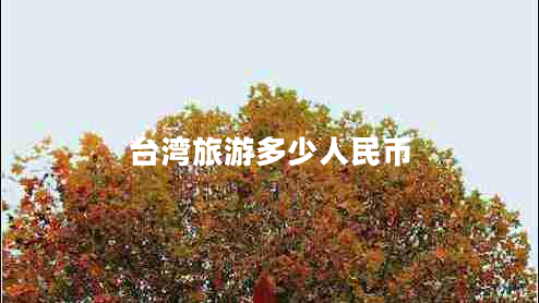 臺灣旅游多少人民幣