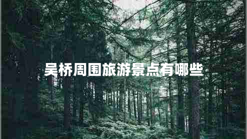 吳橋周?chē)糜尉包c(diǎn)有哪些