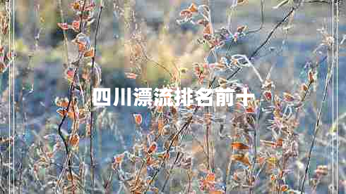 四川漂流排名前十