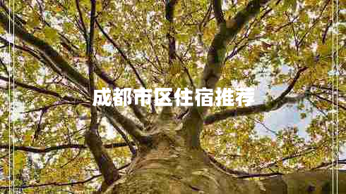 成都市區住宿推薦