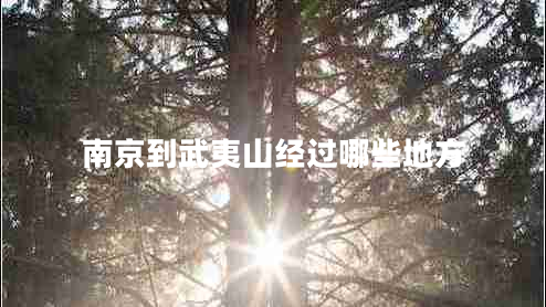 南京到武夷山經(jīng)過(guò)哪些地方 南京到武夷山經(jīng)過(guò)哪些地方
