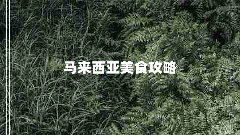 馬來(lái)西亞美食攻略