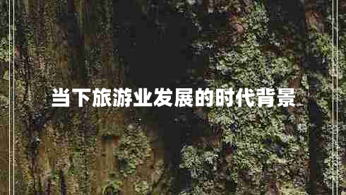 當下旅游業(yè)發(fā)展的時(shí)代背景