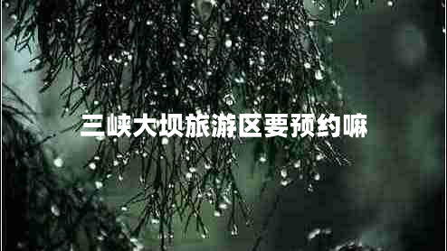 三峽大壩旅游區要預約嘛