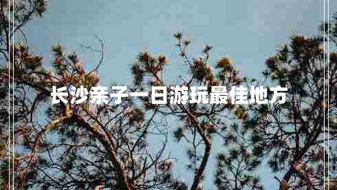 長(cháng)沙親子一日游玩最佳地方