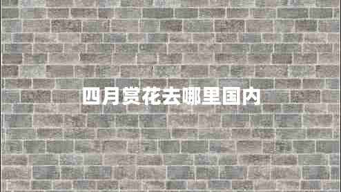 四月賞花去哪里國內