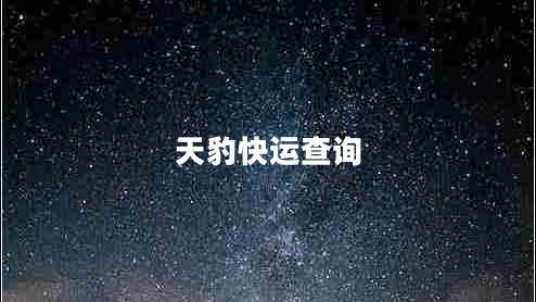 天豹快運查詢(xún)