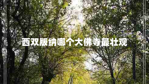 西雙版納哪個(gè)大佛寺最壯觀(guān)