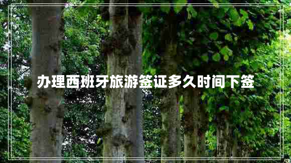 辦理西班牙旅游簽證多久時(shí)間下簽