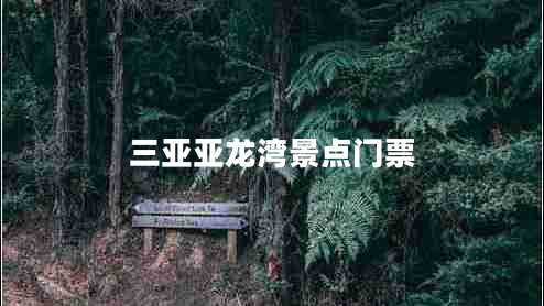 三亞亞龍灣景點(diǎn)門(mén)票