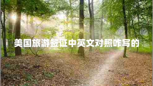 美國旅游簽證中英文對照咋寫(xiě)的