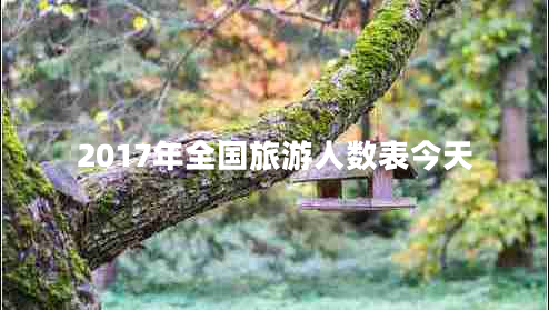 2017年全國旅游人數表今天