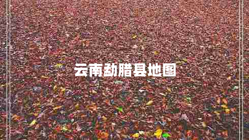 云南勐臘縣地圖 云南勐臘縣地圖