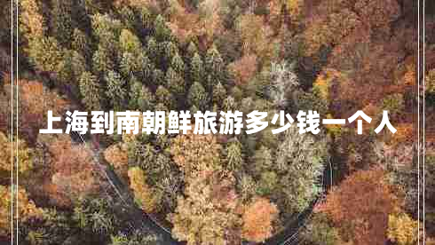 上海到南朝鮮旅游多少錢(qián)一個(gè)人