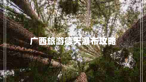 廣西旅游德天瀑布攻略