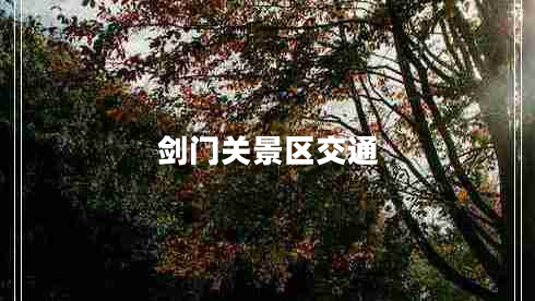 劍門(mén)關(guān)景區交通 劍門(mén)關(guān)景區交通
