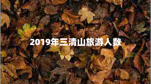 2019年三清山旅游人數