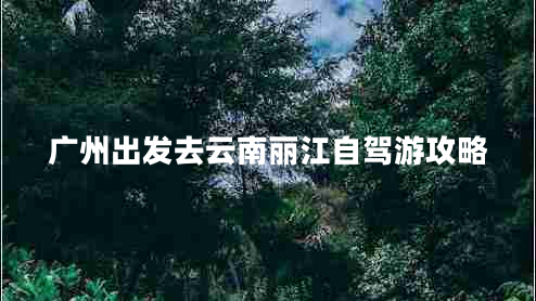 廣州出發(fā)去云南麗江自駕游攻略