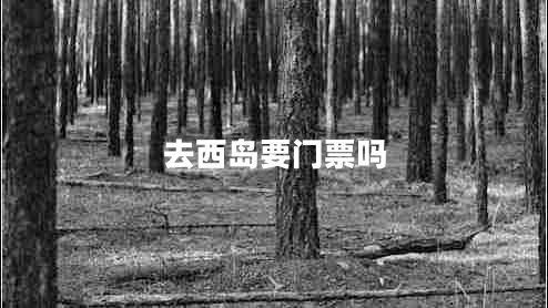 去西島要門(mén)票嗎