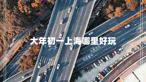 大年初一上海哪里好玩
