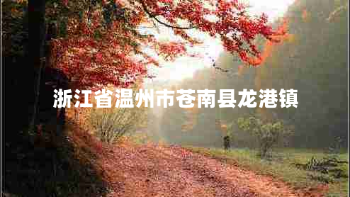 浙江省溫州市蒼南縣龍港鎮
