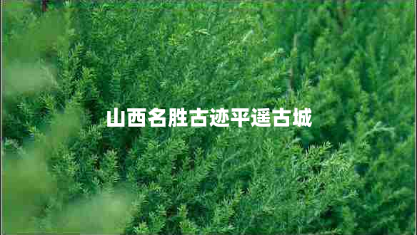 山西名勝古跡平遙古城