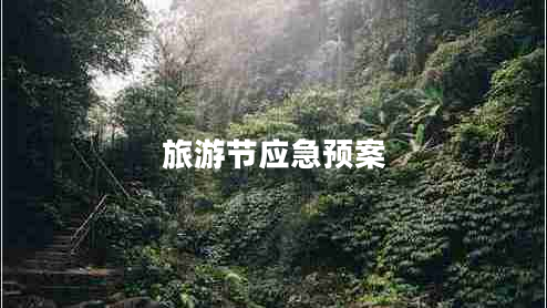 旅游節應急預案