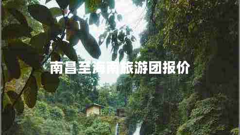 南昌至海南旅游團報價(jià)